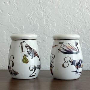 Better Homes & Garden Salt & Pepper Shakers Numbers Animals Motif Cottage‎ Retro